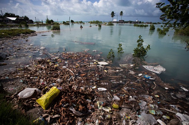 Sea level rising threaten Pacific Islands