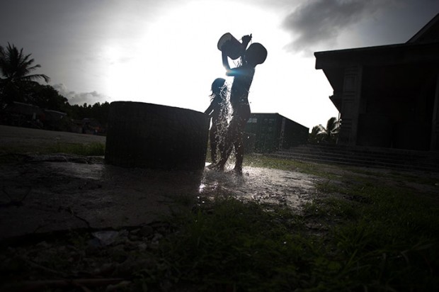 Sea level rising threaten Pacific Islands